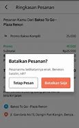 Cara Membatalkan Pesanan Grab